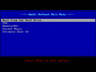 Amahi Netboot