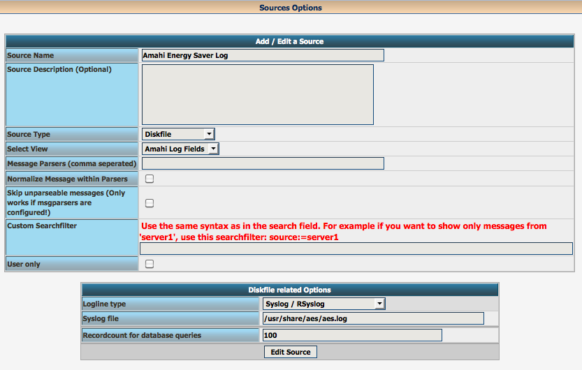 LogAnalyzer Config for Amahi Energy Safer.png